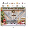 CHAIYA 7X5ft Christmas Rustic Barn Wood Door Backdrop for Photography