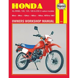 Honda XL-XR 80, 100, 125, 185 and 200 Owners Workshop Manual, No. M566: 1978-1987