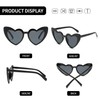 YOSHYA Clout Goggle Heart Sunglasses Vintage Cat Eye Mod Style