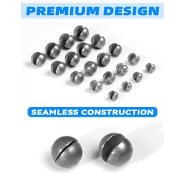 BLUEWING 100pcs Split Shot Weight Fishing Sinker Removable Lead Pinch Weight Kit for Freshwater & Saltwater (1/64oz 1/32oz 1/20oz 1/16oz 1/12oz Mixed)