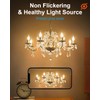 60W Candelabra Light Bulbs, E12 B10 Clear Candle Base Bulb