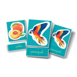 Clementoni - Éducation - Les Mots en Image - Montessori - Jeu Éducatif d'Association et d'Observation - Développement Pour les Tout-Petits - À partir de 3 Ans - Français - 52795