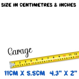 Garage Décor Home Door Sign Stickers - Waterproof Vinyl Decal - House Gifts - Black Wall Art - Decorative Accessory