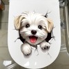 1pcs 3D Dog Toilet Decal - Self-Adhesive Waterproof Removable Dog