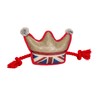 House of Paws Union Jack Tough Crown Dog Toy