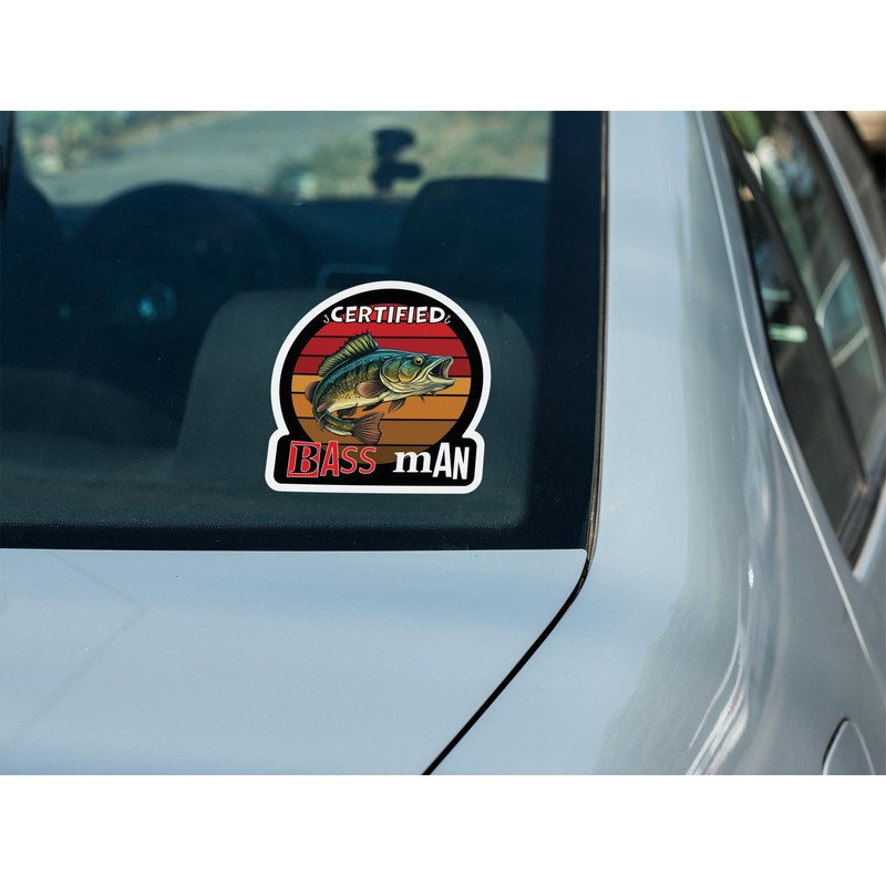Funny Fishing Fisherman Decal Stickers- for Car Truck Van Window