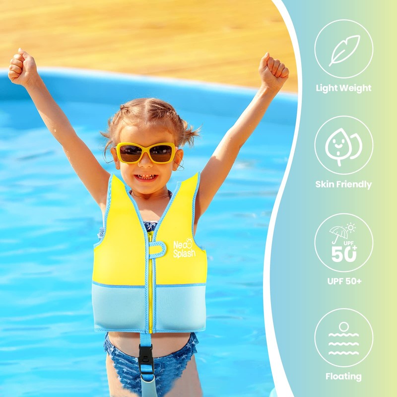 Kids Swim Vest with Adjustable Safety Straps for Ages 1-3