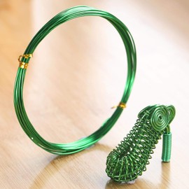 Flushbay 12 Roll Set, Artistic Wire, Color Aluminum Wire, Diameter 0.04 inch (1 mm), Total Length Approx. 2.0 ft (5 m), Roll Wire, Craft Material, Fine Diameter, 12 Colors, Craft Wire, Aluminum Wire, DIY Handmade Material (Wire Diameter 0.04 inch (1 mm)