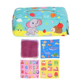 Plush Tissue Box Toy Safe Fun Educational Sensory Development Infant Tissue Box Toy Baby Tissue Box Gift