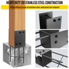 Epcee 2Pack Heavy Duty Stainless Steel U-Shape Fence Post Holder