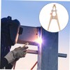 Tofficu Copper Welding Ground Clamp Electroplated Earth Clip for Manual
