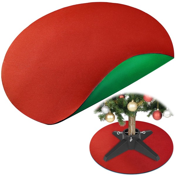 Emsiok Reversible Christmas Tree Stand Mat, 36 Inch Round Christmas
