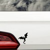 8 Dragon Silhouette Fun Stickers - Waterproof Decals - Scrapbooking,
