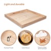 Ottoman Tray for Coffee Table Living Room Wood Serving Tray