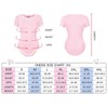 Landofgenie Women's Cotton Bodysuit Onesie Pyjamas One Piece Tops, pink