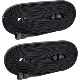 Rocky Mountain Goods Soaker Hose Flat (25’ Pack of 2) - Heavy Duty Double Layer Design - Saves 70% Water - Consistent Drip Throughout Hose - Leakproof Guarantee - Garden/Vegetable Safe