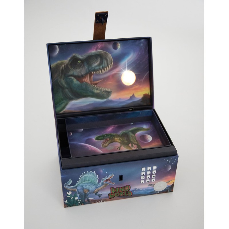 Depesche 13441 Dino World Treasure Chest in Dino Design with