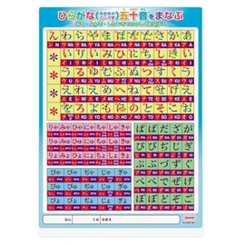 Kyo-ei Japanese Hiragana & Katagana Shitajiki Plastic Calligraphy Chart Size B5 (7"x10") / Pencil Writing Board