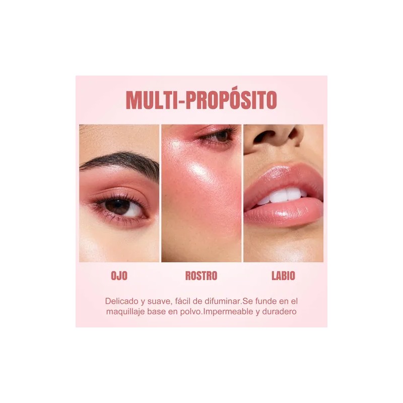 Rubor Líquido Mate Heci Beauty Tono Petal Con Aplicador Incorporado