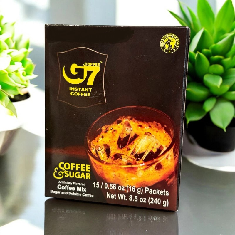 G7 Trung Nguyen Sugar Black Instant Coffee - Ca Phe