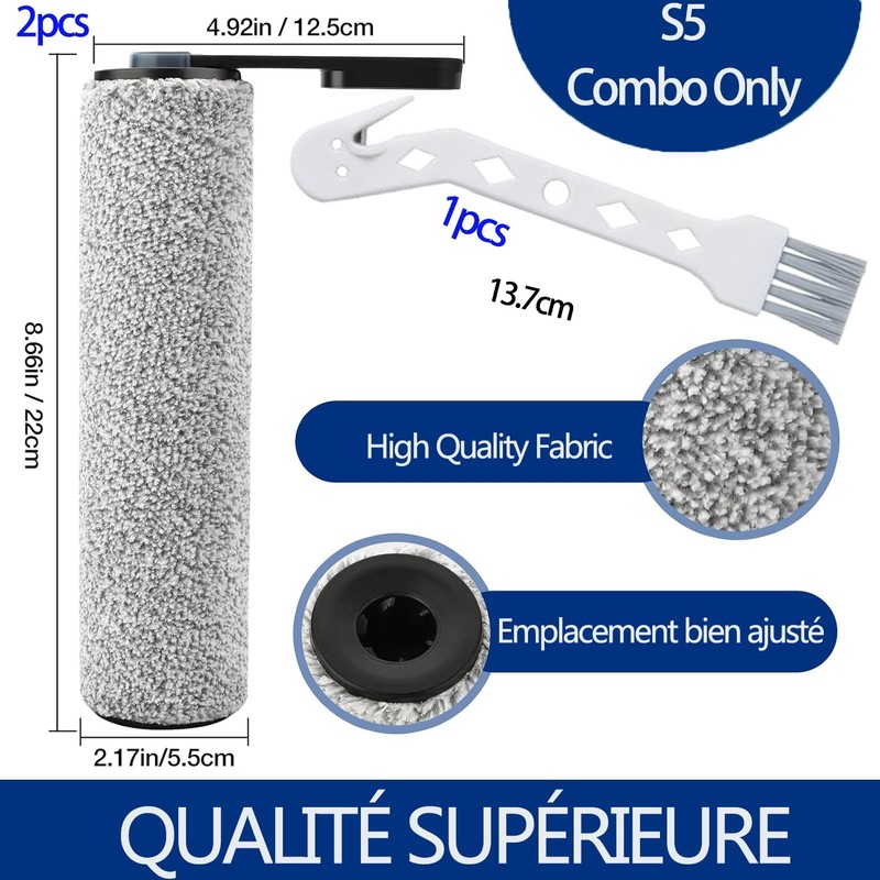 Replacement Brush Roll and HEPA Filter for Tineco Floor One