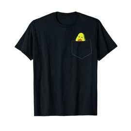Cute Avocado In The Pocket Vegan Food Avocado In Pocket T-Shirt
