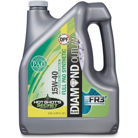 Hot Shot's Secret Black Diamond Outlaw Oil 100 Percent PAO 15W40 1 Gallon