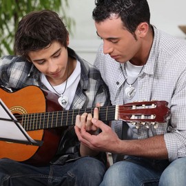 2 Pcs Guitar Pick Necklace for Men Stainless Steel Rock Guitar Pendant Necklace Music Lover Necklace Gift, Stainless Steel, other