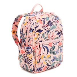 Vera Bradley Women's Cotton Small Backpack, Paradise Coral, One Size