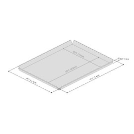 PROGETTO 2.70 Aluminum Tray, A6 Silver