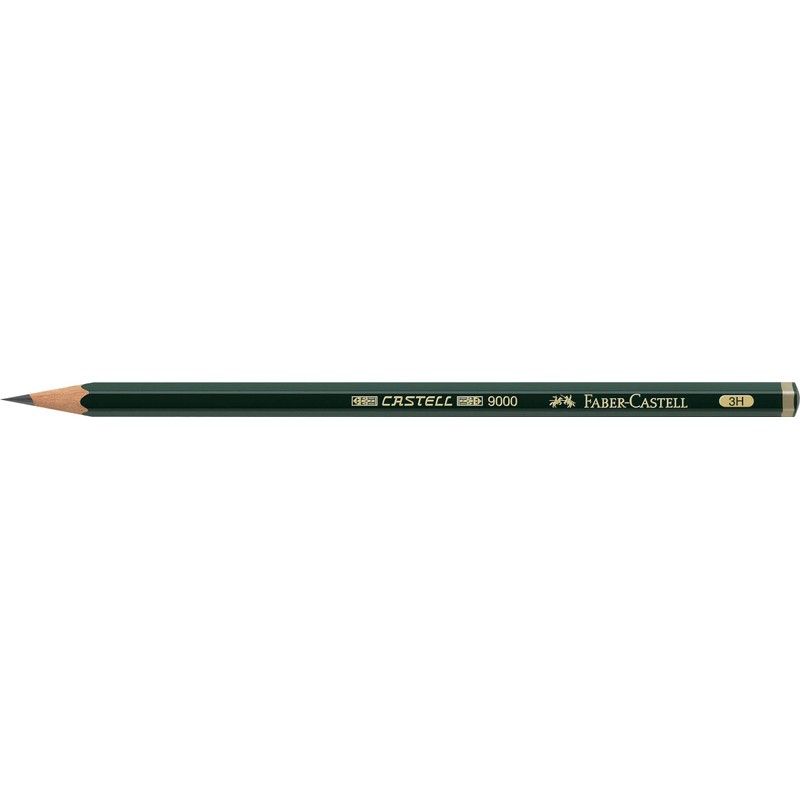 3H Pencil Faber Castell 9000 (single)