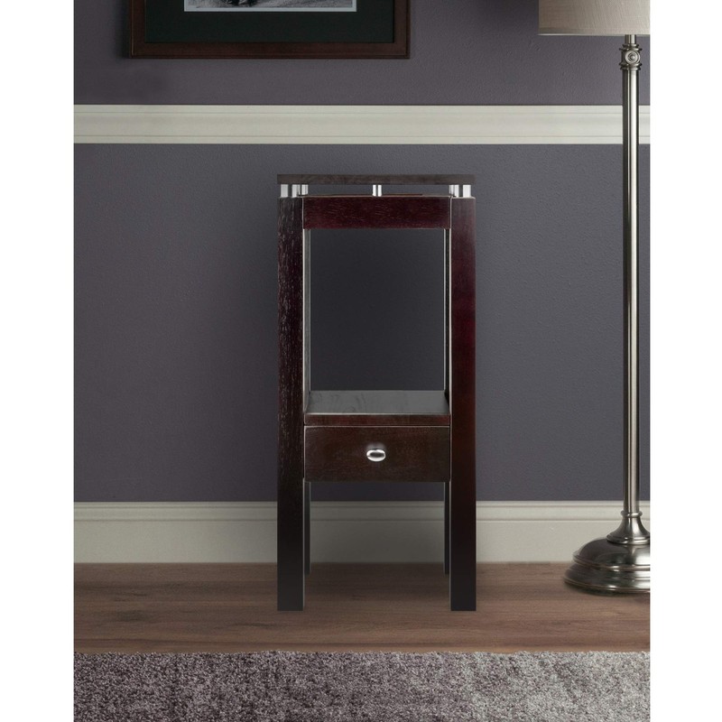 Winsome Wood Linea Accent Table, Espresso