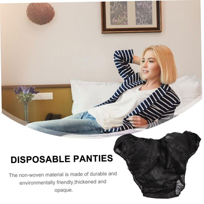 TOVINANNA 10Pcs Women Spa Briefs Disposable Non Woven Fabric Underpants