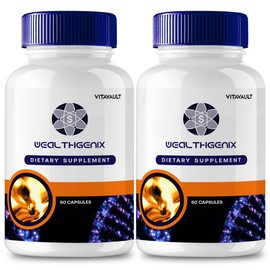 WealthGenix Capsules, WealthGenix Support Supplement Pills - Maximum Strength, Wealth Genix Health & Wellness Capsules, WealthGenix All Natural Formula Pills, Wealth Genix Capsules Reviews (2 Pack)