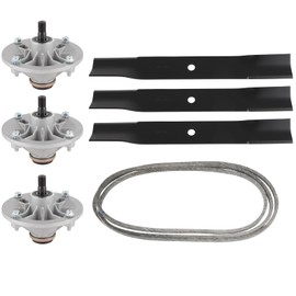 OCPTY Lawn Mower Deck Rebuild Kit 50", Mower Blade Rebuild Kit Fit for Toro Time Cutter Z5030 50" Zero-Turn Mower Deck Parts, 1 Belt 3 Mower Blades 3 Spindle Assembly