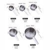 Stainless Steel Measuring Cups, 5 Piece Stackable Measuring Set, Baking