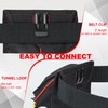MELOTOUGH Medium Ziptop Tool Pouch with Belt Clip,16-Pocket Heavy Duty
