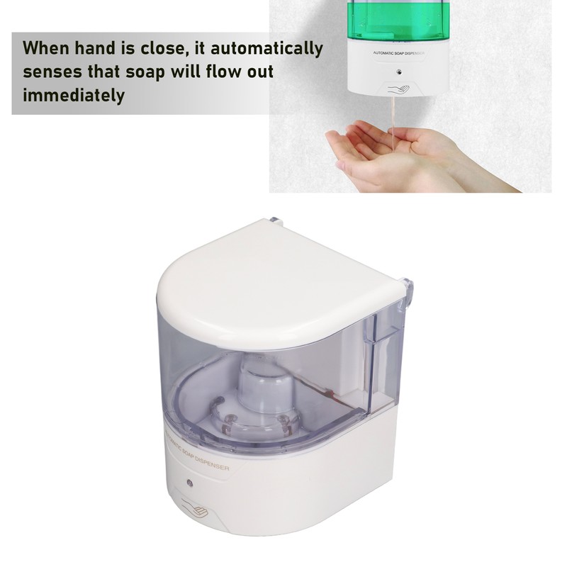 600ml Automatic Soap Dispenser Intelligent Non Contact Wall Soap Container