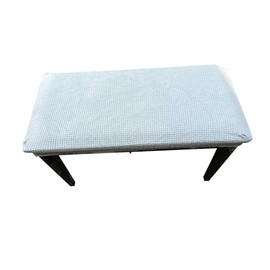 Qualitrusty Waterproof Dining Bench Protector - Perfect for Kids, Elderly, Restaurants, Dental Clinics, Parties and Homes - Machine Washable, Stretchy, Cleans Easily (49x17, Pale Blue)