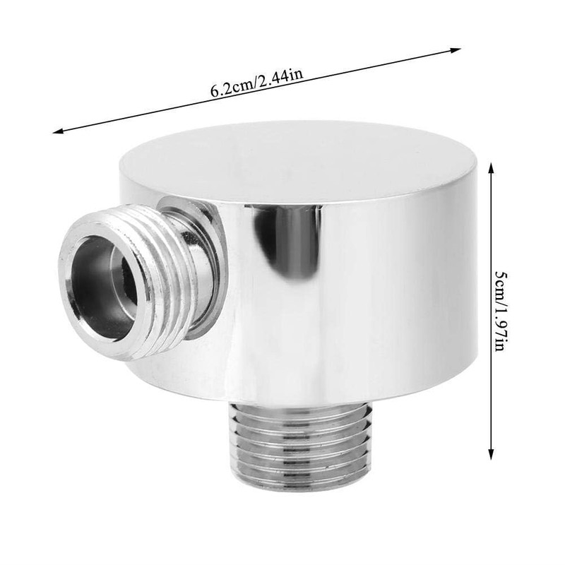 Brass Shower Hose Connection G1/2, Hand Shower Adapter with Shower