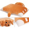 BRUBAKER Cuddly Toy Cushion Dog - 2-in-1 Plush Toy and
