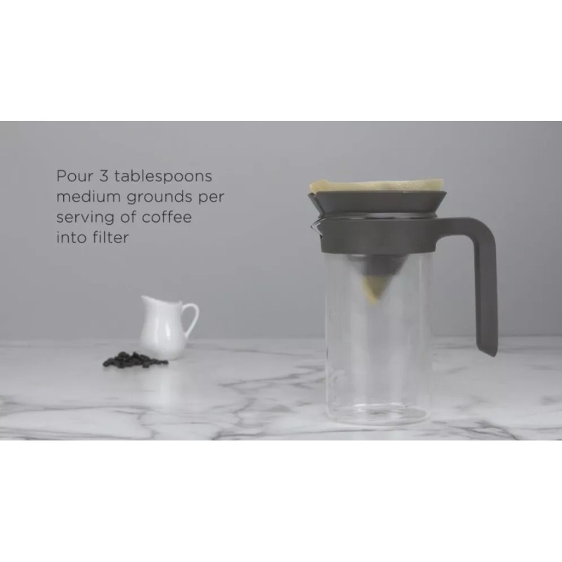 Chef'n Chef’n, 3-in-1 Cold Brew Glass Coffee Cold Brew, Pour