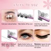 DIY Lash Extension Kit Cluster Lashes Kit with 72 Pcs