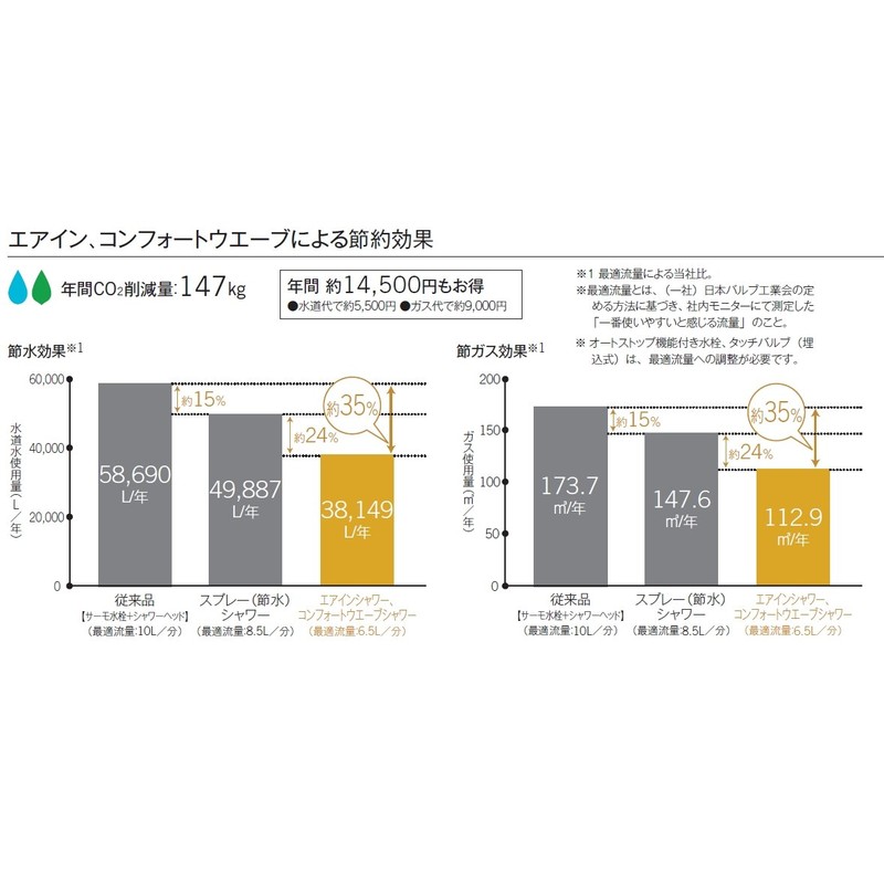 TOTO THC70C Shower Head (Comfort Wave)