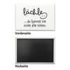 Motivation Souvenir Magnet Square with Saying "Lächle du Kannst sie