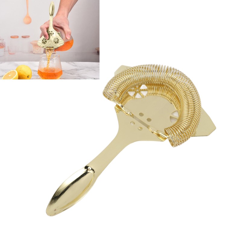 Ice Strainer Effective Filtering 304 Stainless Steel Multifunctional Cocktail Strainer