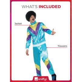Smiffys 80s Height of Fashion Shell Suit Costume
