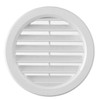 La Ventilazione T10B White Plastic Round Air Vent Grille 120mm