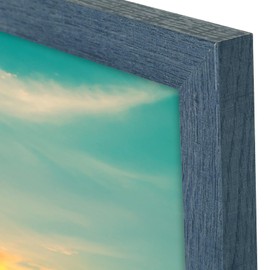 Frametory, A2 Frame with Plexiglass, 16.5x23.4 inch Blue Picture Frame Gallery Wall Frame - Horizontal and Vertical Wall Mounting Hardware (A2, 2-Pack)