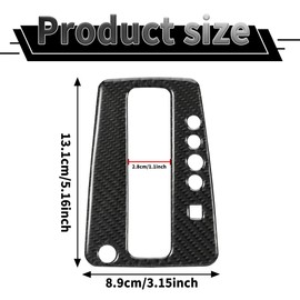 WINKA Car Gear Shift Panel Cover Compatible with Nissan Sentra 2016-2021 Center Console Gear Shifter Indicator Panel Auto Gear Shift Knob Frame Trim for Car Carbon Fiber Interiorfor Car Accessories